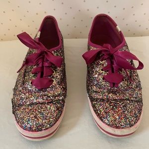 Women’s Keds x Kate Spade Champion Glitter Size 7.5 Magenta